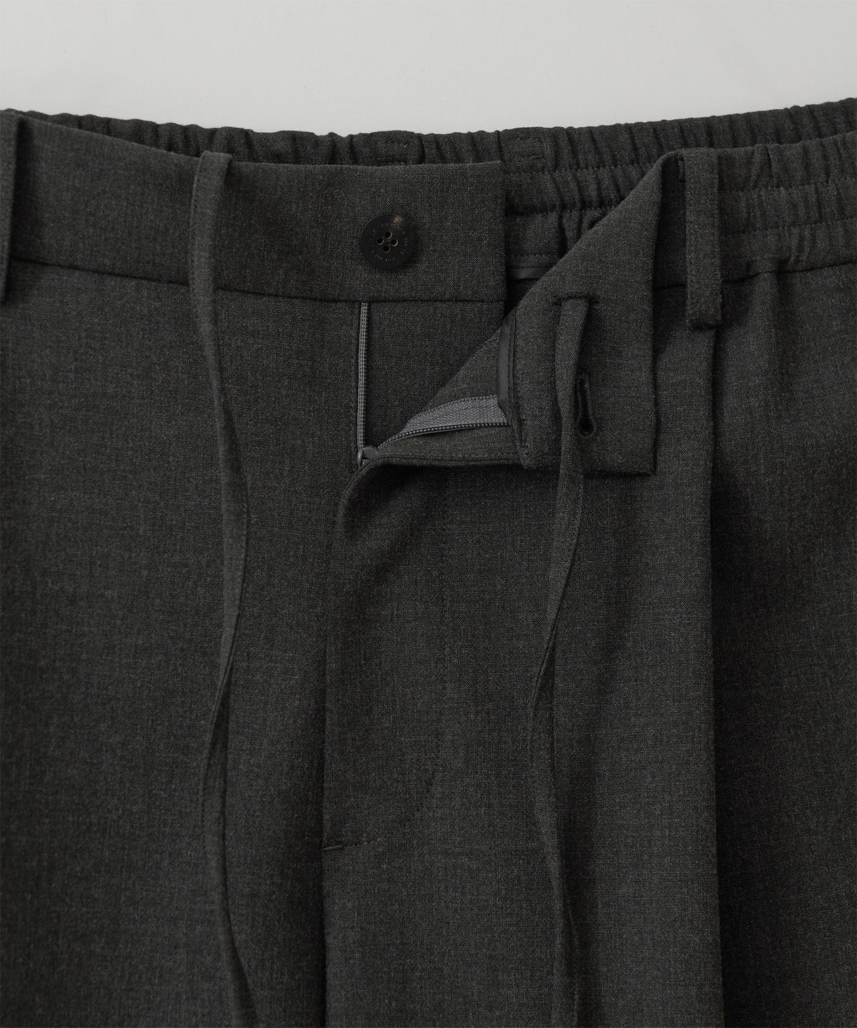어나더 오피스(ANOTHER OFFICE) [AW] Habana Banded Slacks (Heather Charcoal)