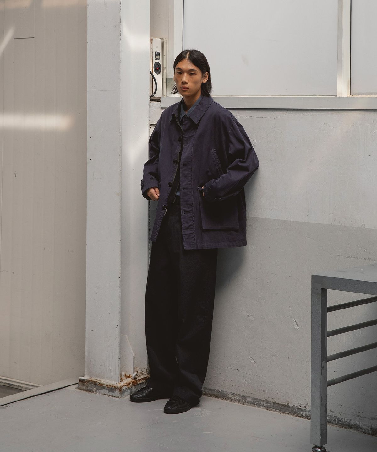 어나더 오피스(ANOTHER OFFICE) Mountaineer Garment Jacket (Smoky indigo)