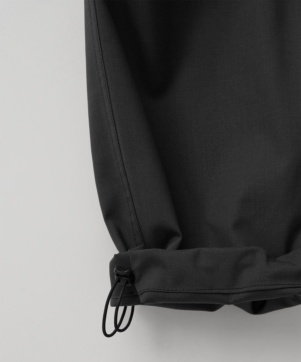 어나더 오피스(ANOTHER OFFICE) Tropical-Wool Utility Pants (Almost black)