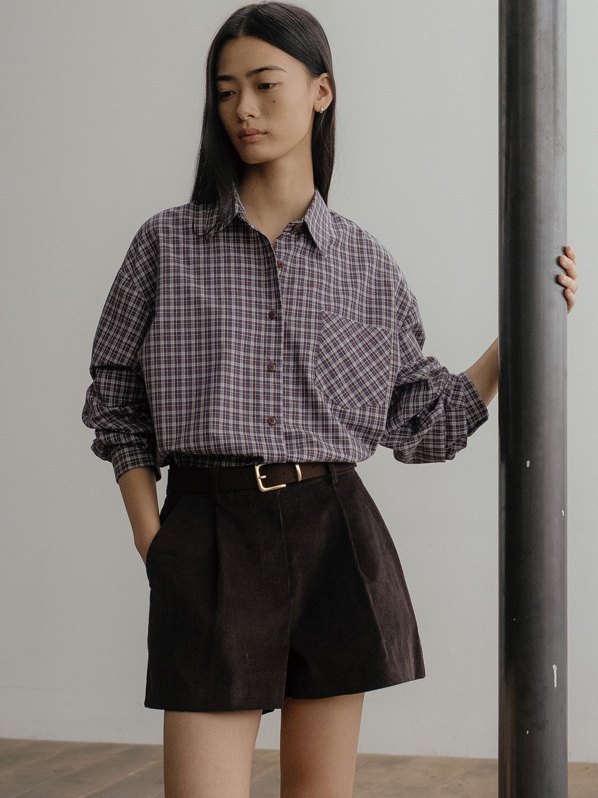 프리버07(FRIVER07) Pocket check shirt [FRFA02SH03]_2color