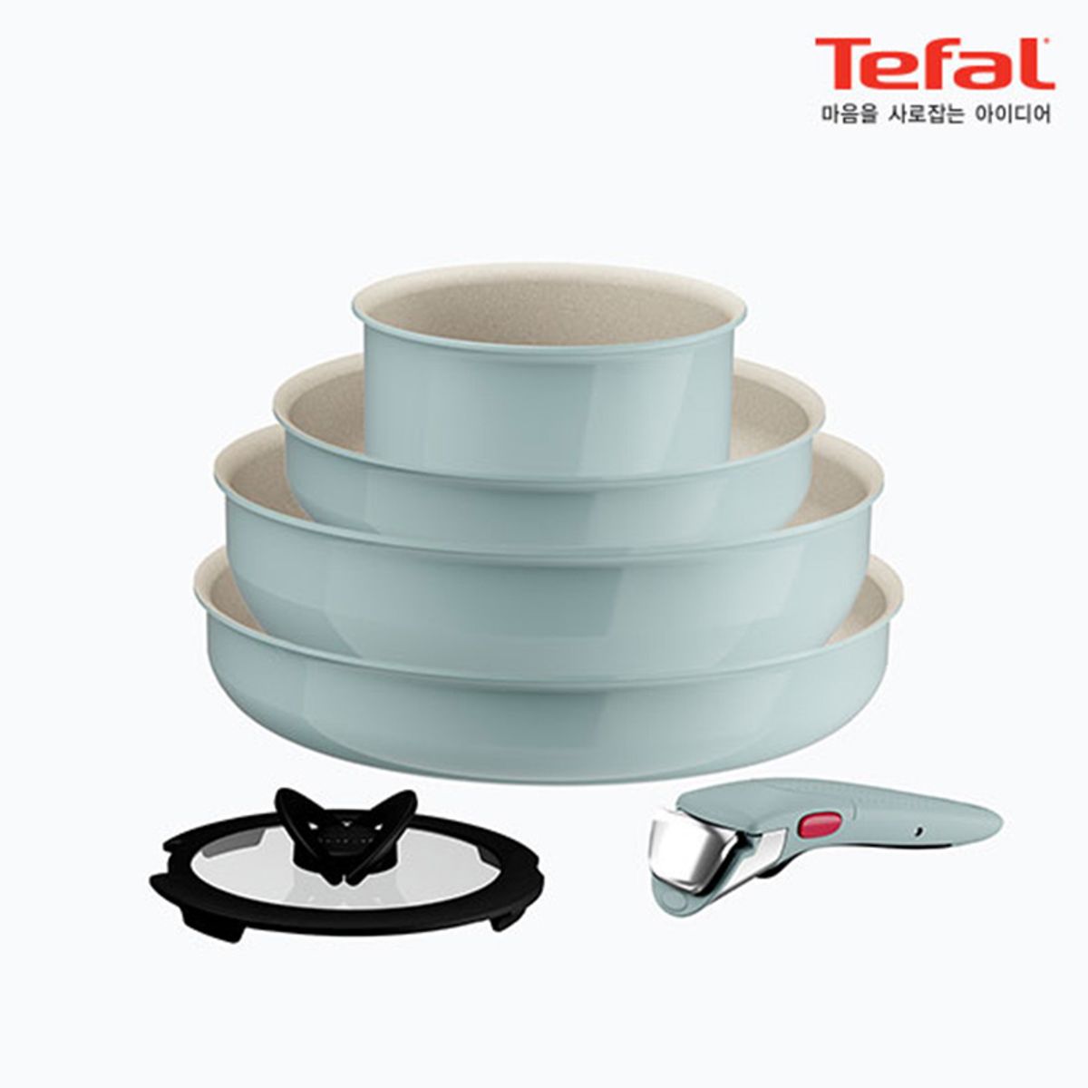 테팔(TEFAL) 매직핸즈 세레니티 유칼립투스 냄비/프라이팬 6P세트