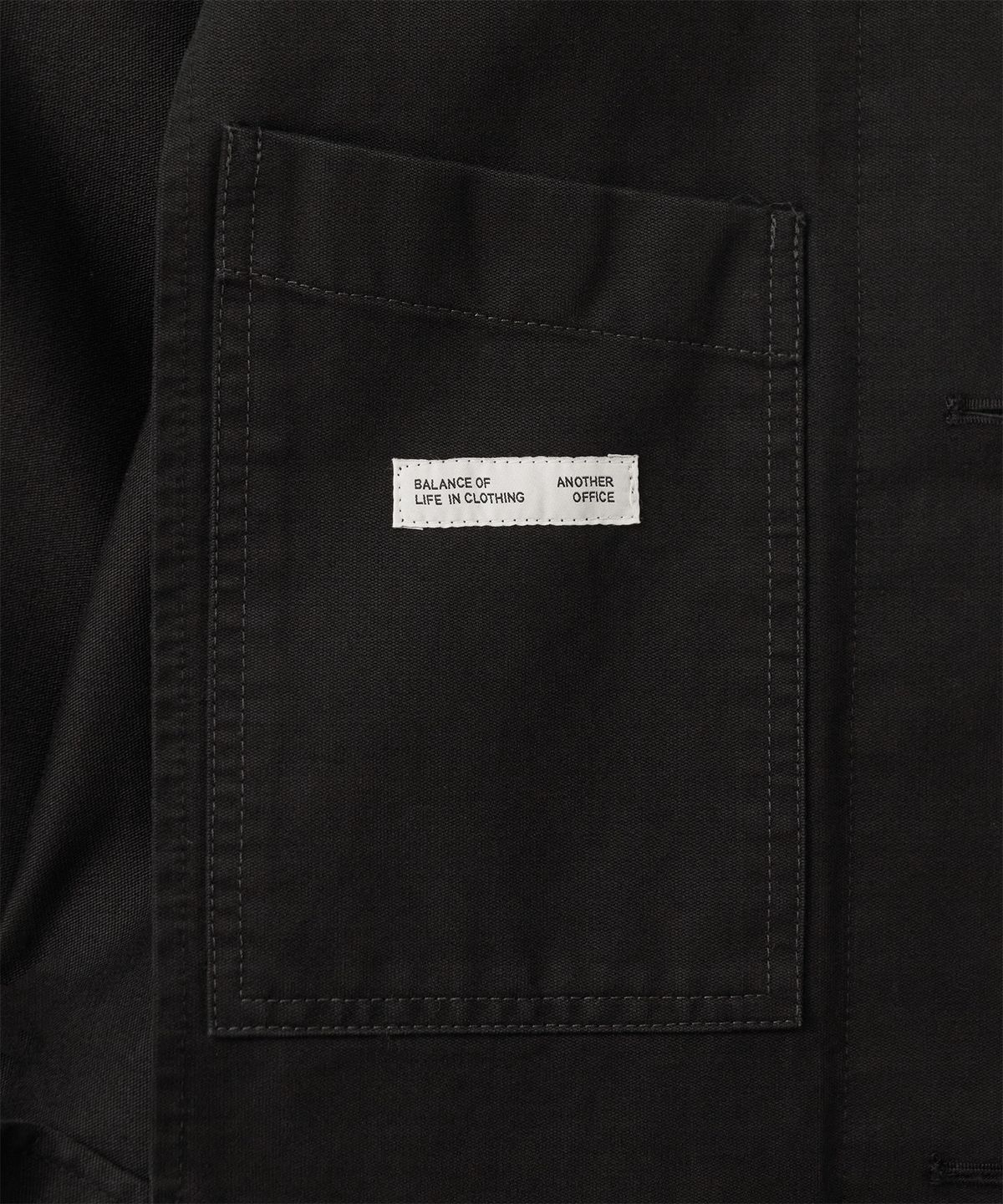 어나더 오피스(ANOTHER OFFICE) Bonjour Mac Coat (Almost black)