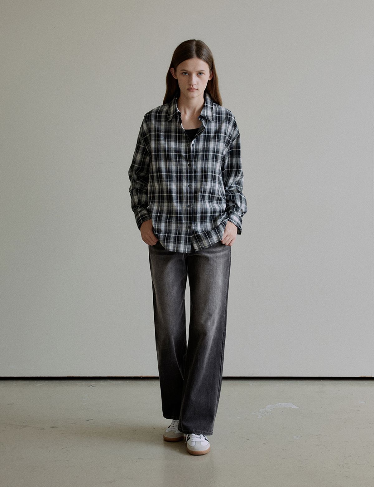 더엘로(THEELO) Straight denim (Black)