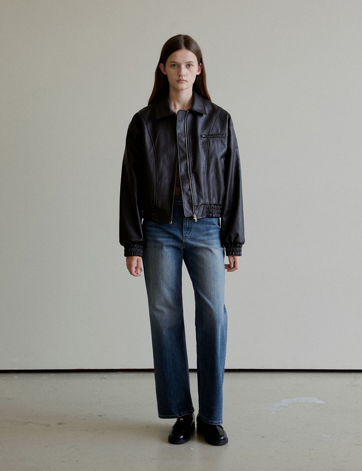 더엘로(THEELO) Straight denim (Blue)