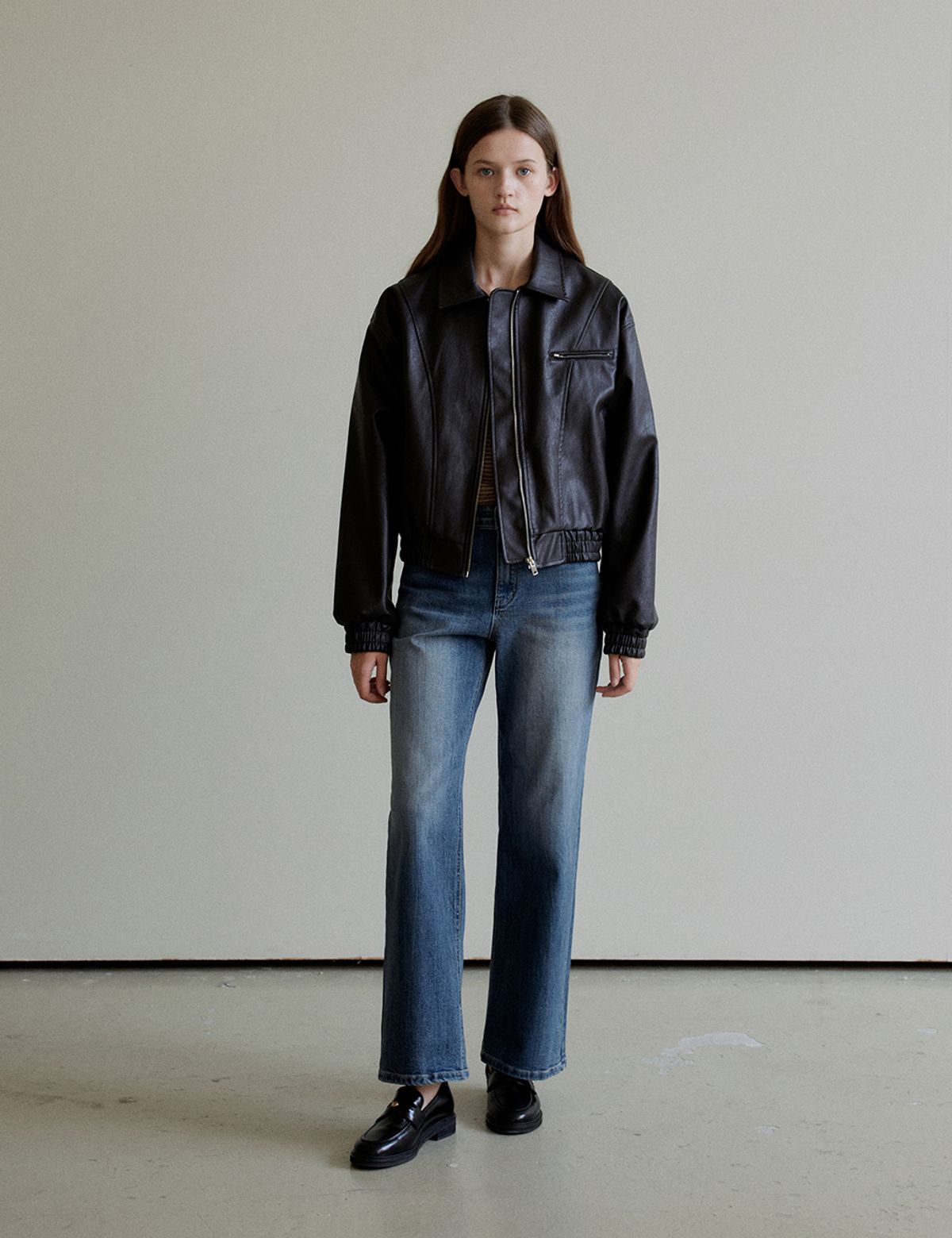 더엘로(THEELO) Straight denim (Blue)