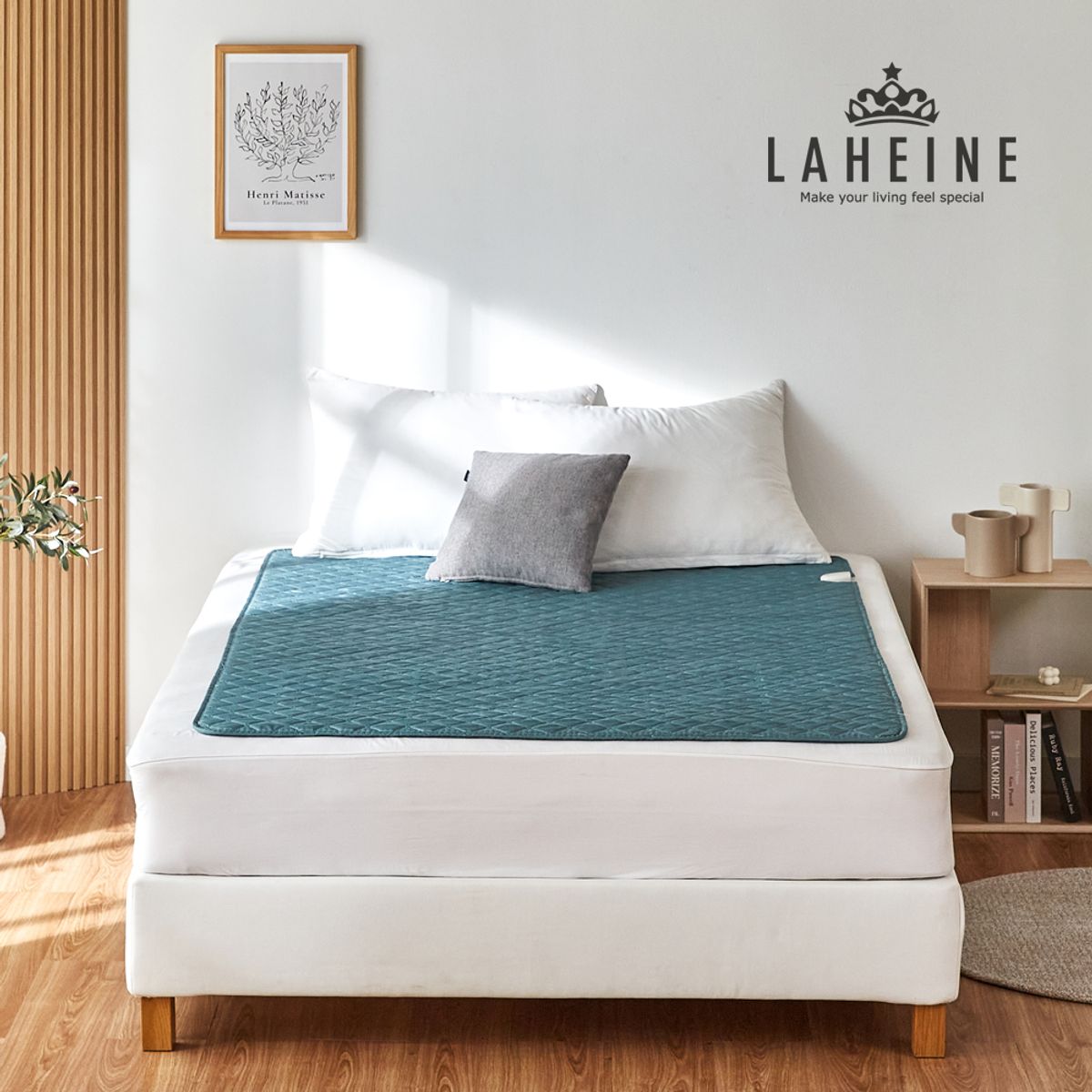라헨느(LAHEINE) 딥그린 탄소 카본 전기매트 워셔블 양면 전기요 2size