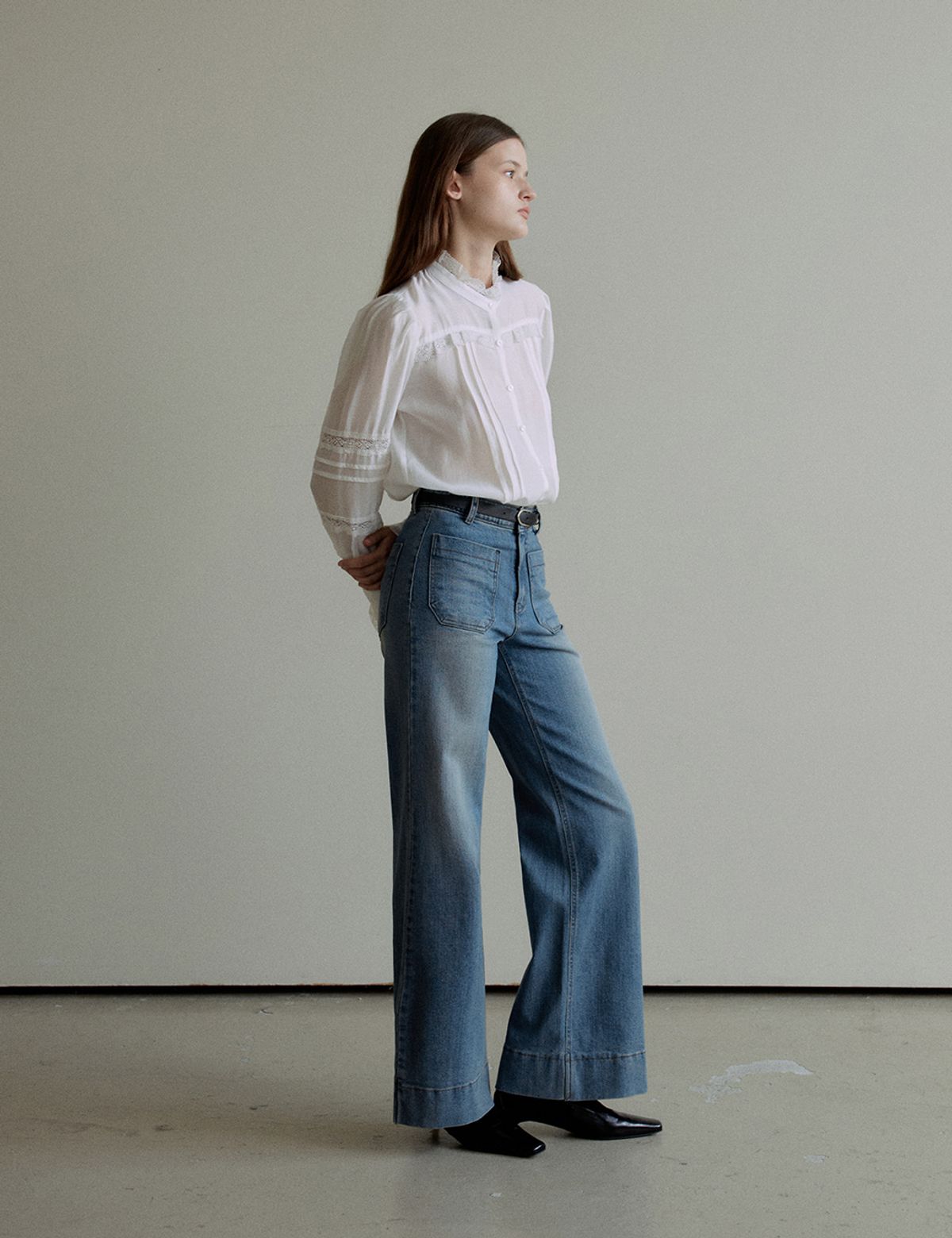더엘로(THEELO) Selby Pocket Denim (Blue)