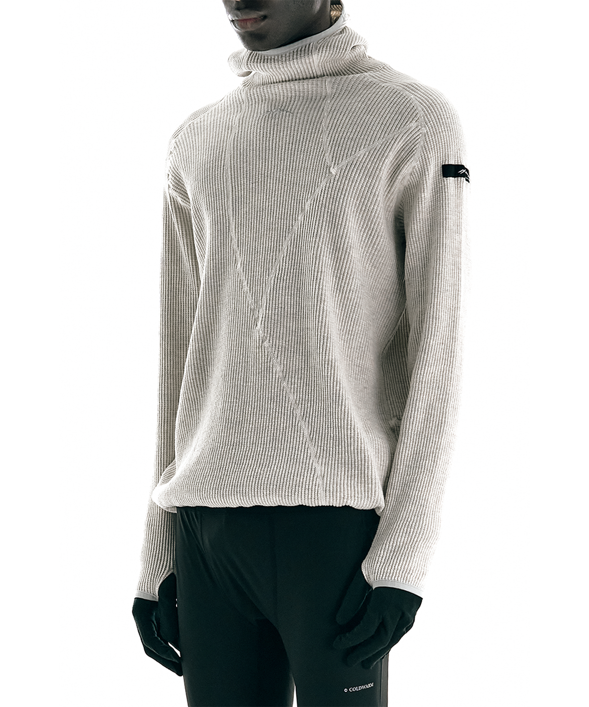 콜드웜(COLDWARM) Waffle Warmer Hoodie (Cream Color)