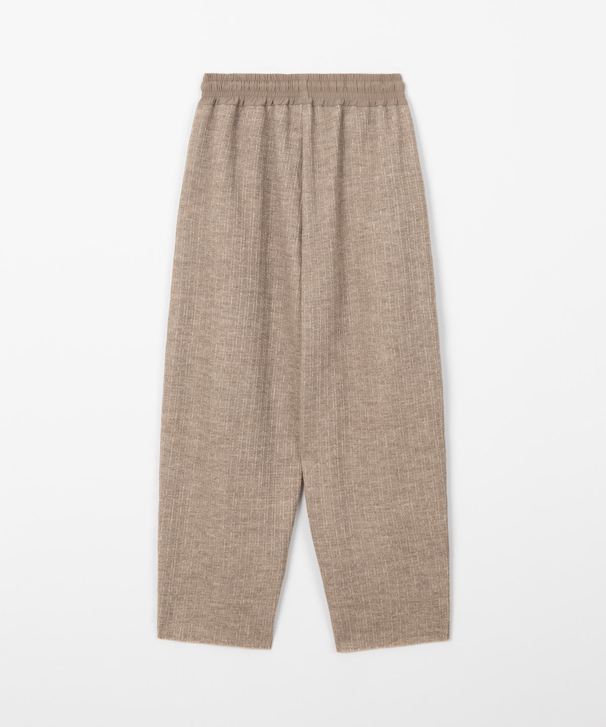 디앤드퀘스천(THEENDQUESTION) Knit tuck wide pants / BEIGE