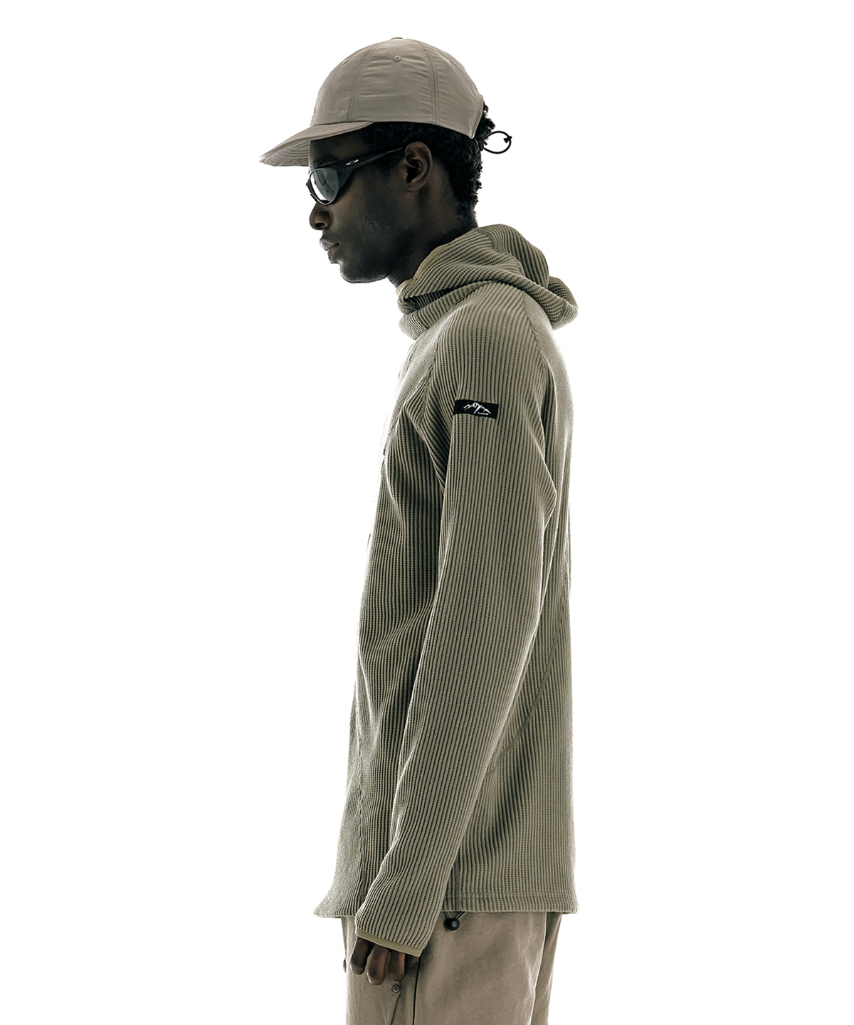 콜드웜(COLDWARM) Waffle Warmer Hoodie (Khaki Color)