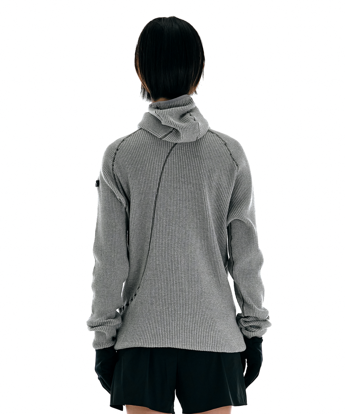 콜드웜(COLDWARM) Waffle Warmer Hoodie (Grey Color) -Women-