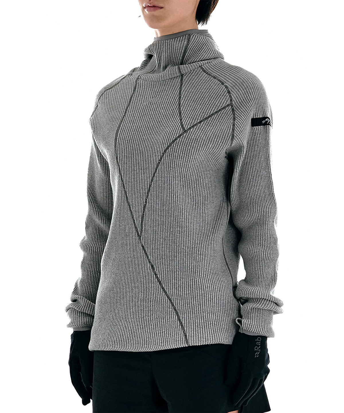 콜드웜(COLDWARM) Waffle Warmer Hoodie (Grey Color) -Women-