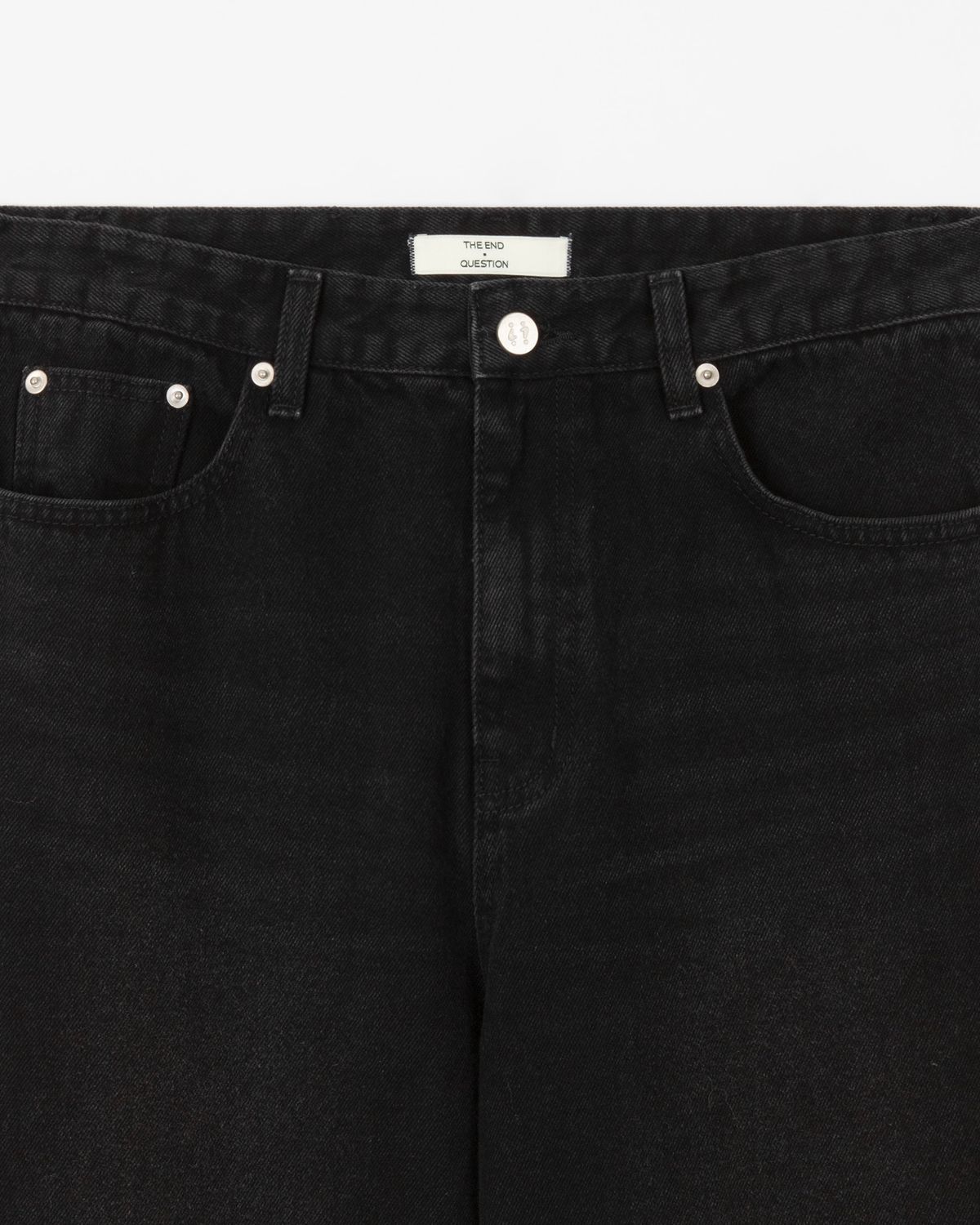 디앤드퀘스천(THEENDQUESTION) Black washed jeans / BLACK