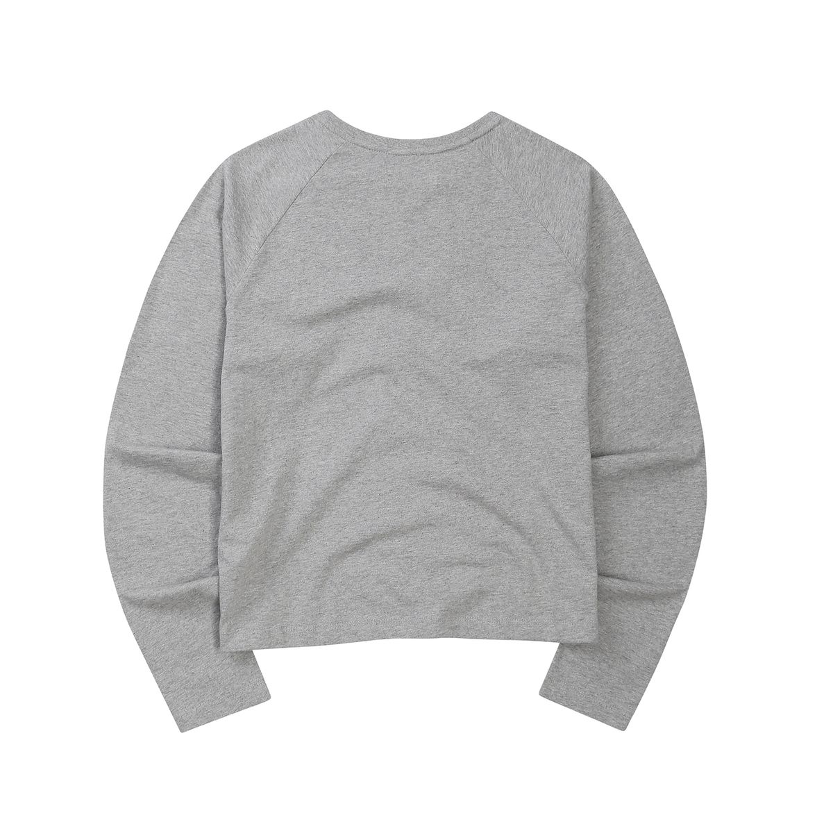 이이이알알알(EEERRR) EEERRR Distorted Logo raglan long sleeve (Melange)