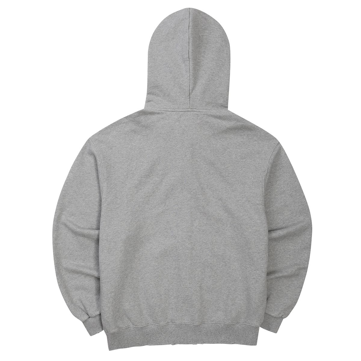 이이이알알알(EEERRR) Street league artwork damage washing hoodie zip-up (Melange)