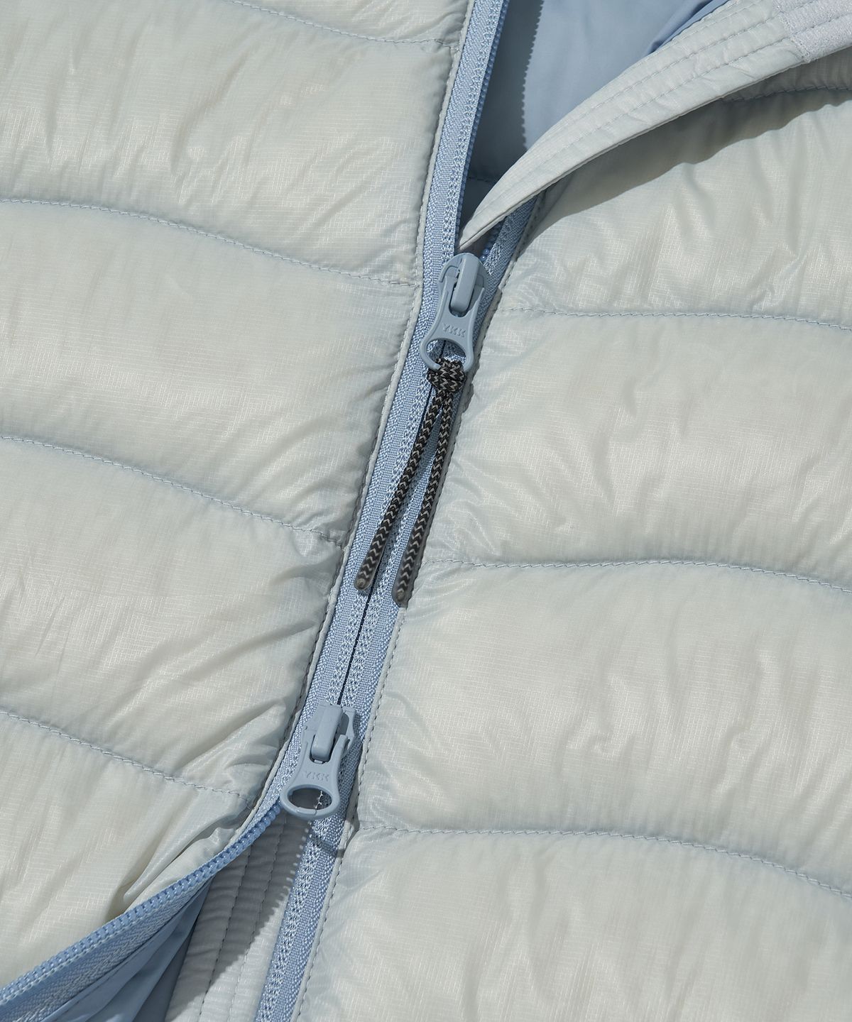 웰터 익스페리먼트(WELTER EXPERIMENT) THERMOTRAIL LIGHTWEIGHT PERTEX DOWN JACKET_LIGHT GRAY