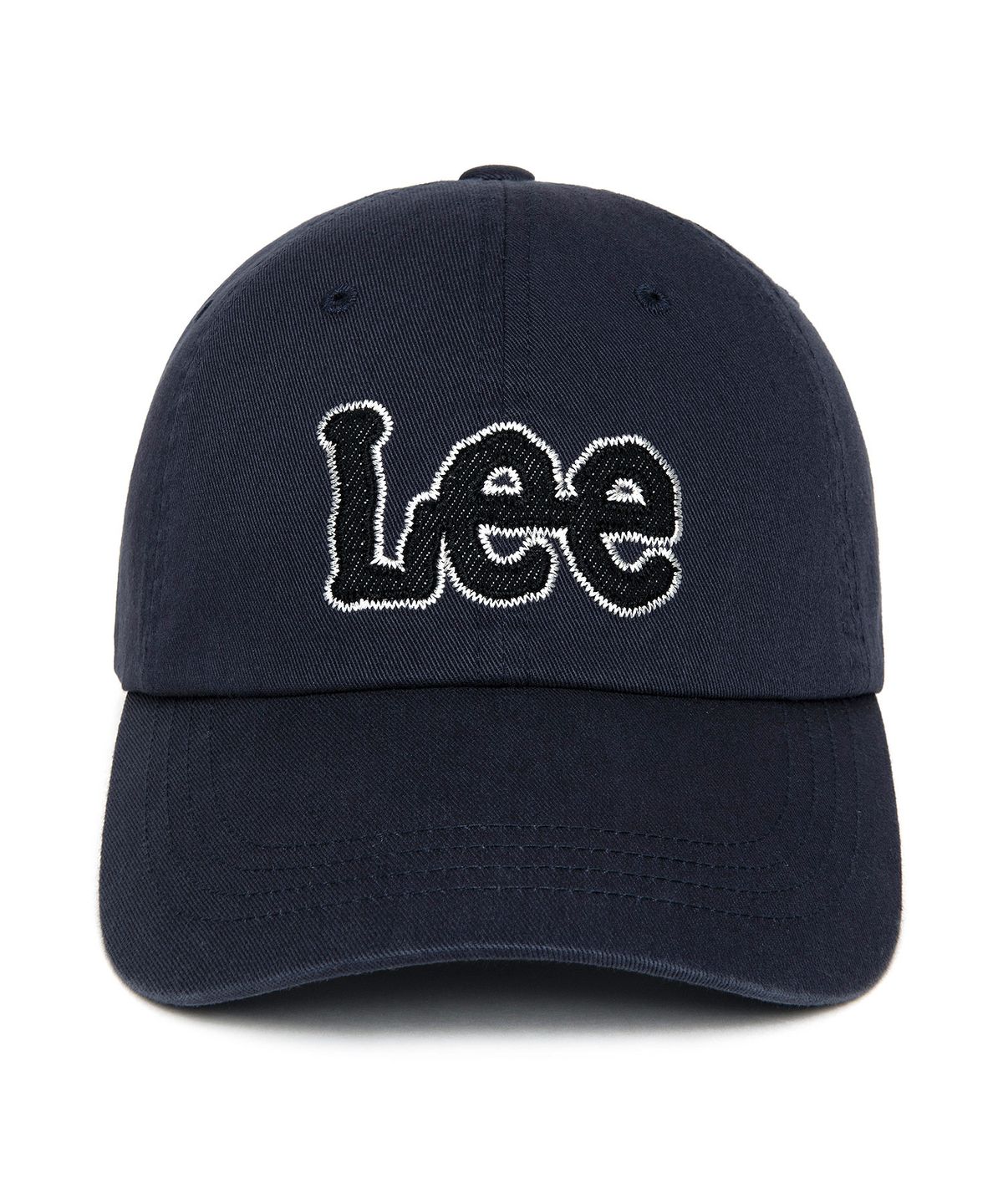 리(LEE) 빅 트위치 아플리케 코튼 볼캡 네이비