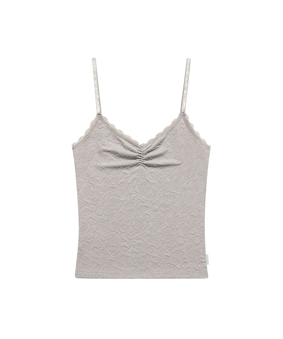 미레코(MIRECO) FLOWER EMBOSSED SLEEVELESS GREY