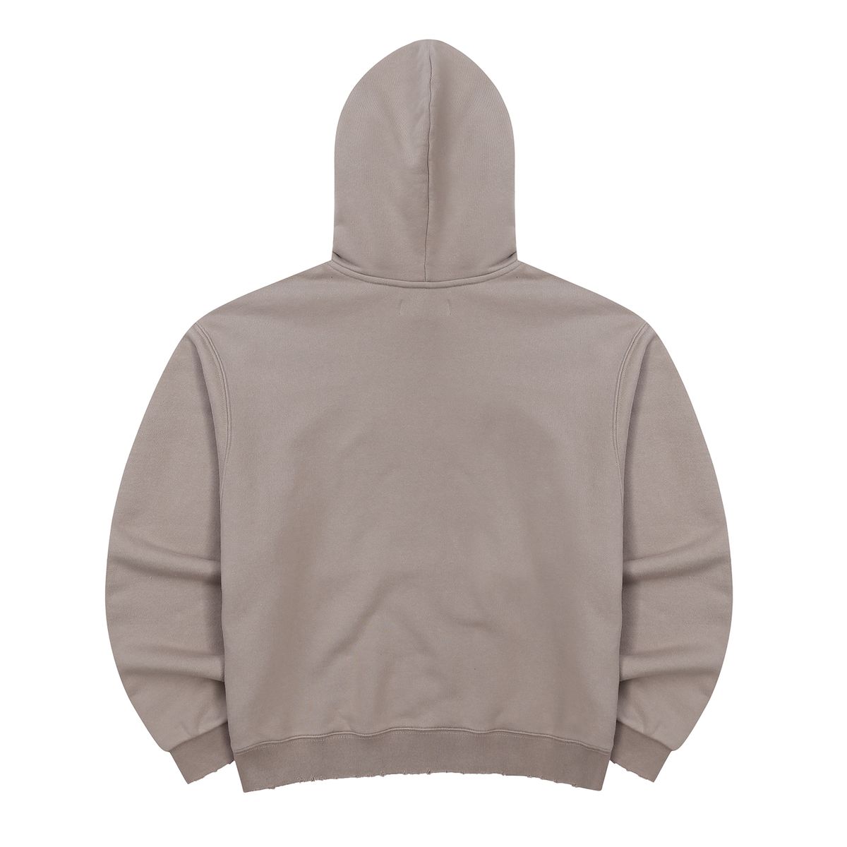 이이이알알알(EEERRR) Street league artwork damage washing over-crop fit hoodie (Ash grey)
