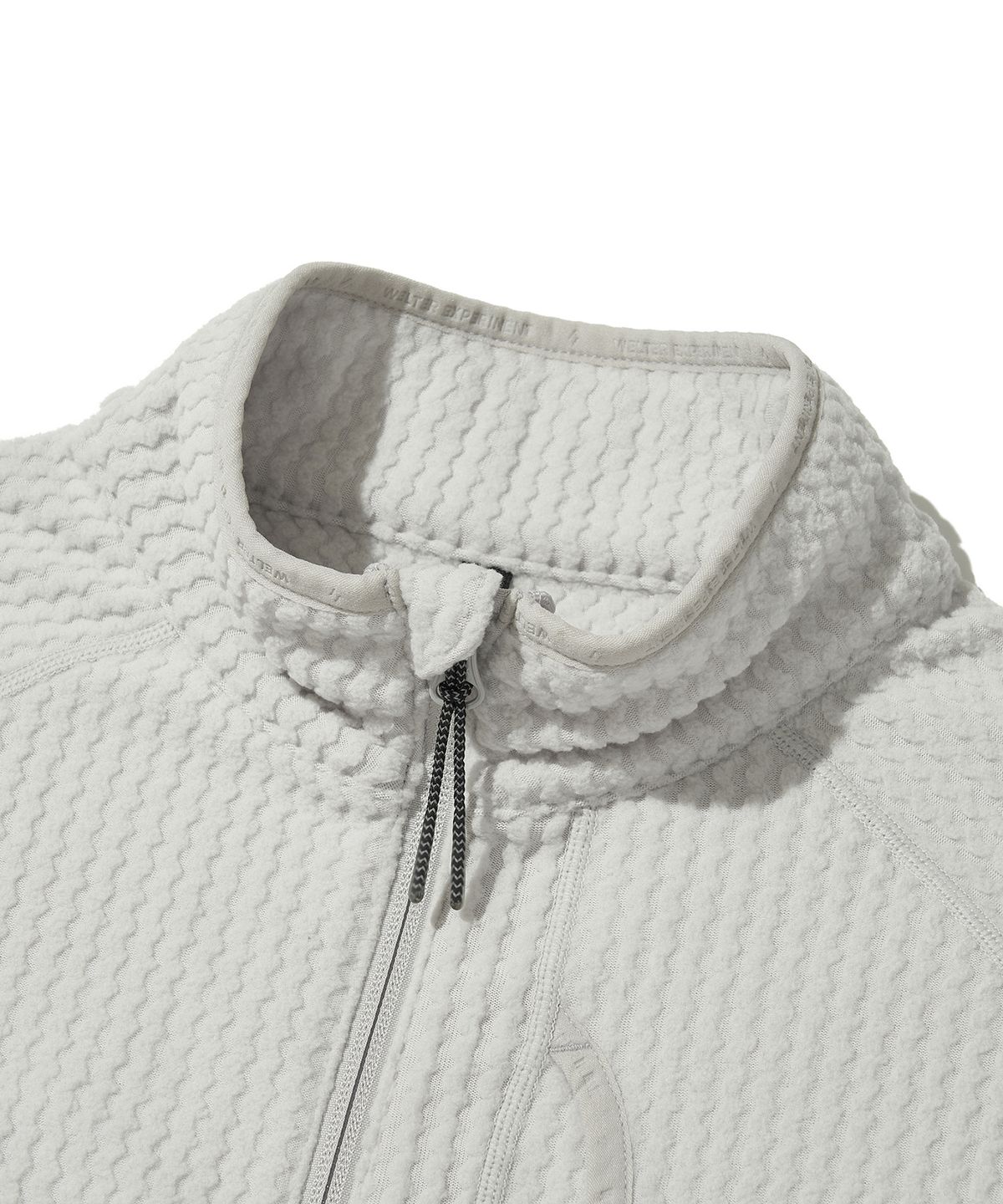 웰터 익스페리먼트(WELTER EXPERIMENT) CALORA FLEECE FULL ZIP_WHITE