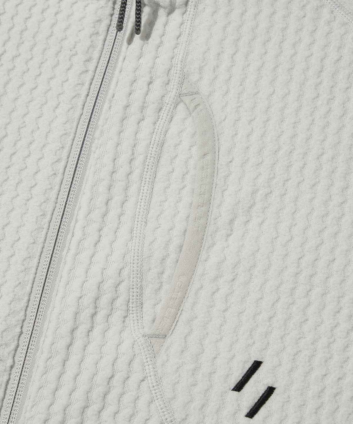 웰터 익스페리먼트(WELTER EXPERIMENT) CALORA FLEECE FULL ZIP_WHITE