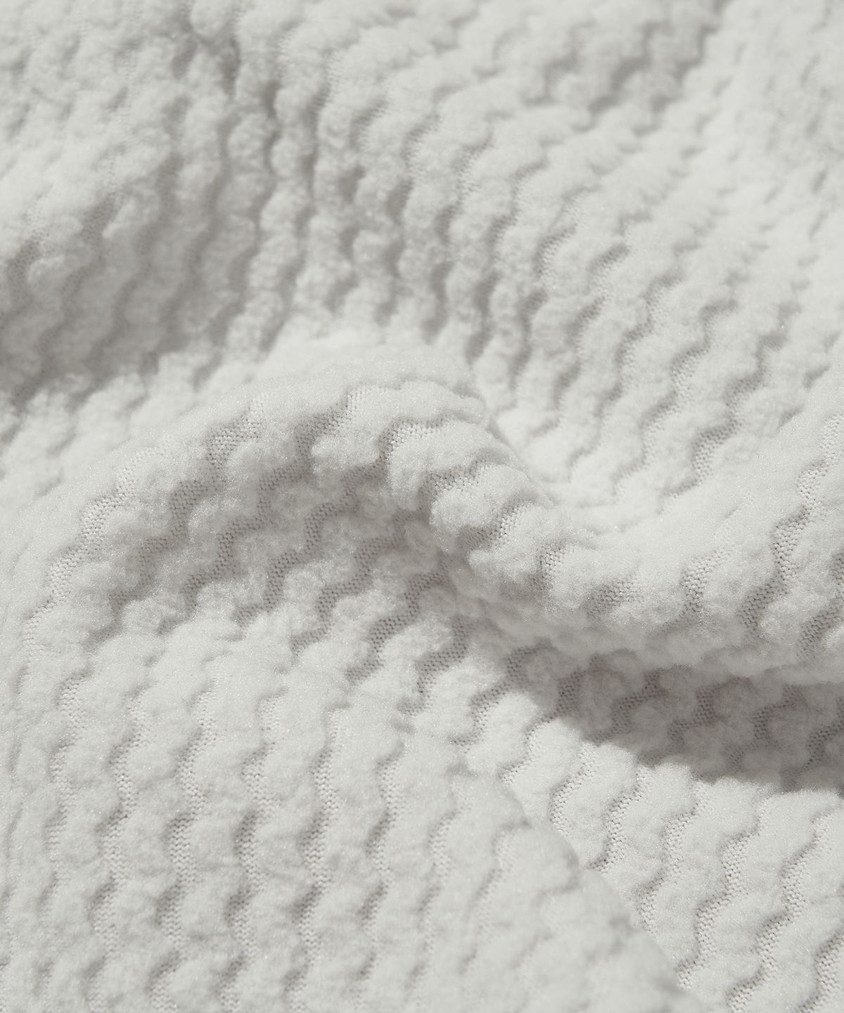 웰터 익스페리먼트(WELTER EXPERIMENT) CALORA FLEECE FULL ZIP_WHITE