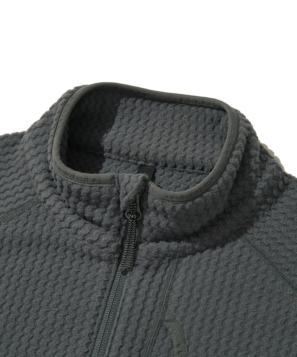 웰터 익스페리먼트(WELTER EXPERIMENT) CALORA FLEECE FULL ZIP_CHARCOAL