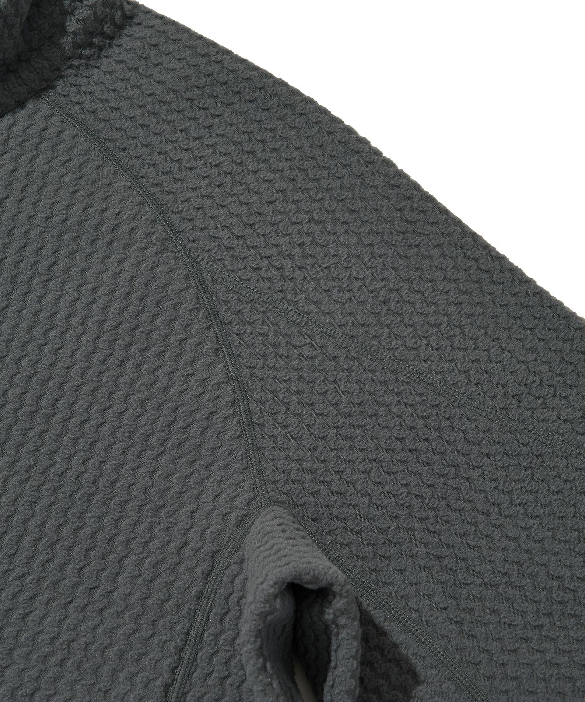 웰터 익스페리먼트(WELTER EXPERIMENT) CALORA FLEECE FULL ZIP_CHARCOAL
