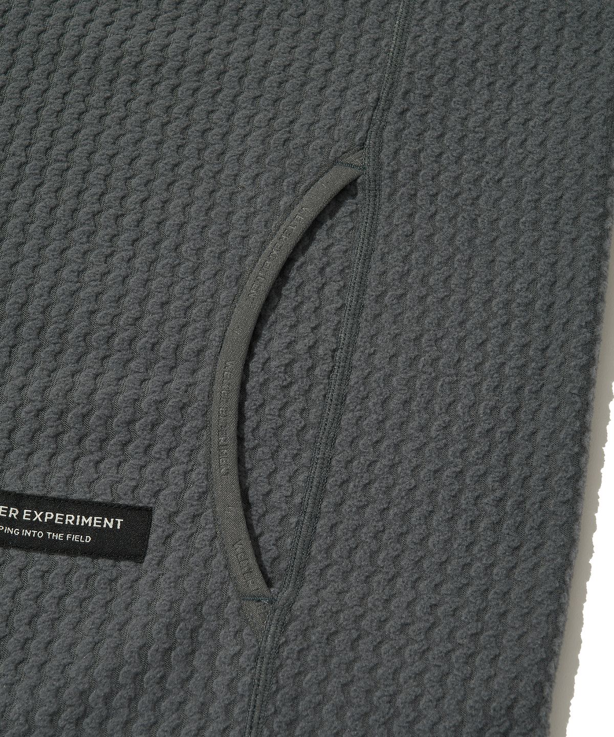 웰터 익스페리먼트(WELTER EXPERIMENT) CALORA FLEECE FULL ZIP_CHARCOAL