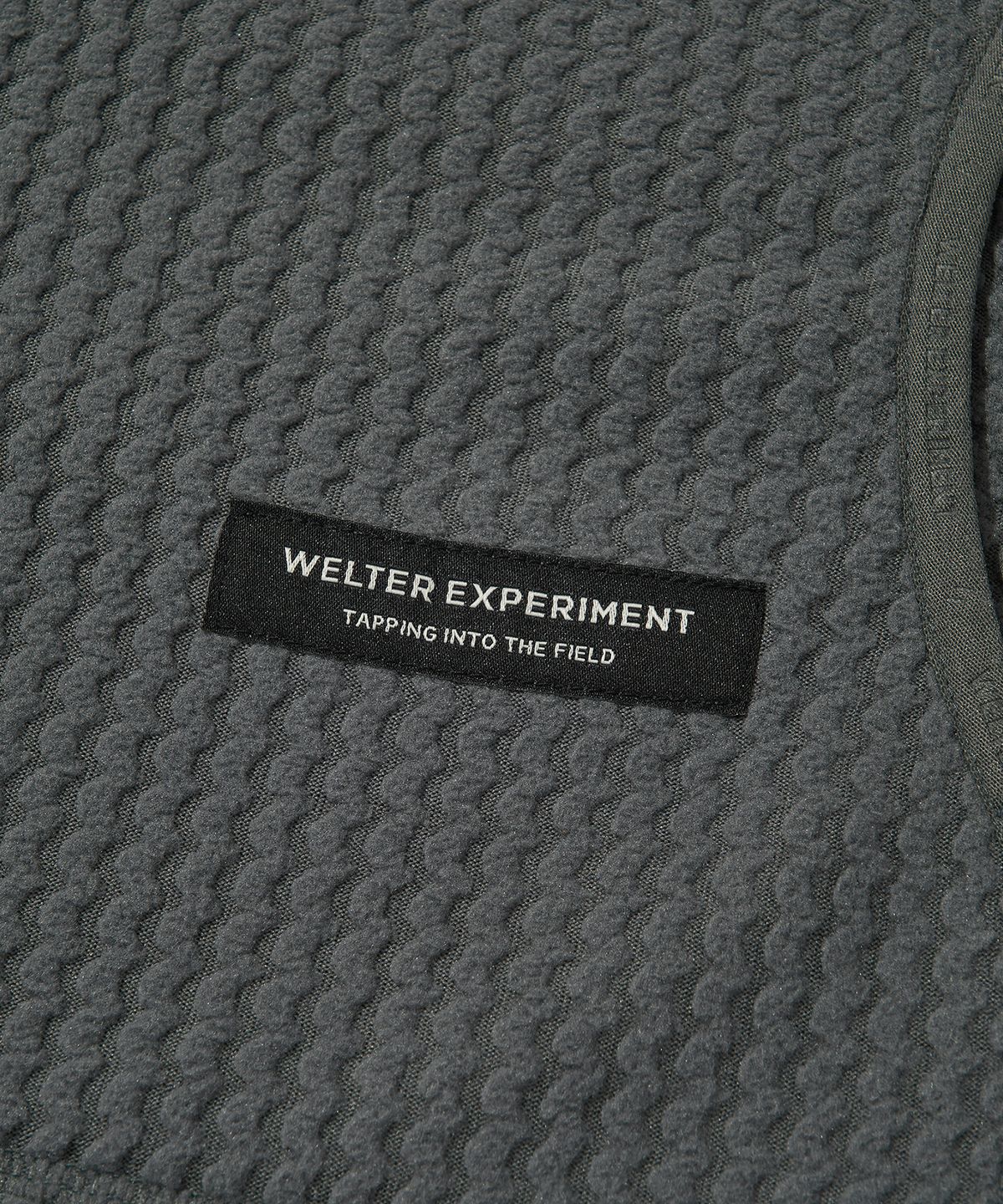웰터 익스페리먼트(WELTER EXPERIMENT) CALORA FLEECE FULL ZIP_CHARCOAL