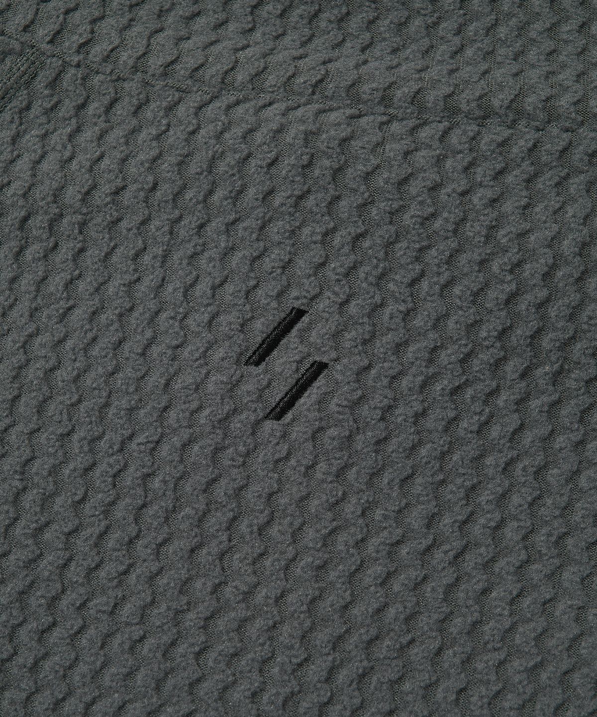 웰터 익스페리먼트(WELTER EXPERIMENT) CALORA FLEECE FULL ZIP_CHARCOAL