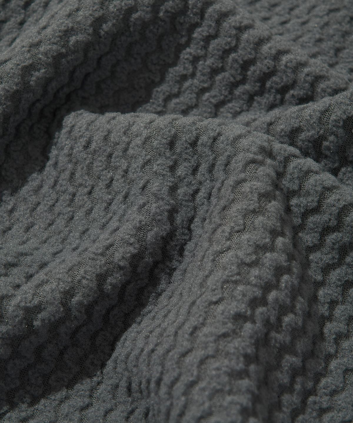 웰터 익스페리먼트(WELTER EXPERIMENT) CALORA FLEECE FULL ZIP_CHARCOAL