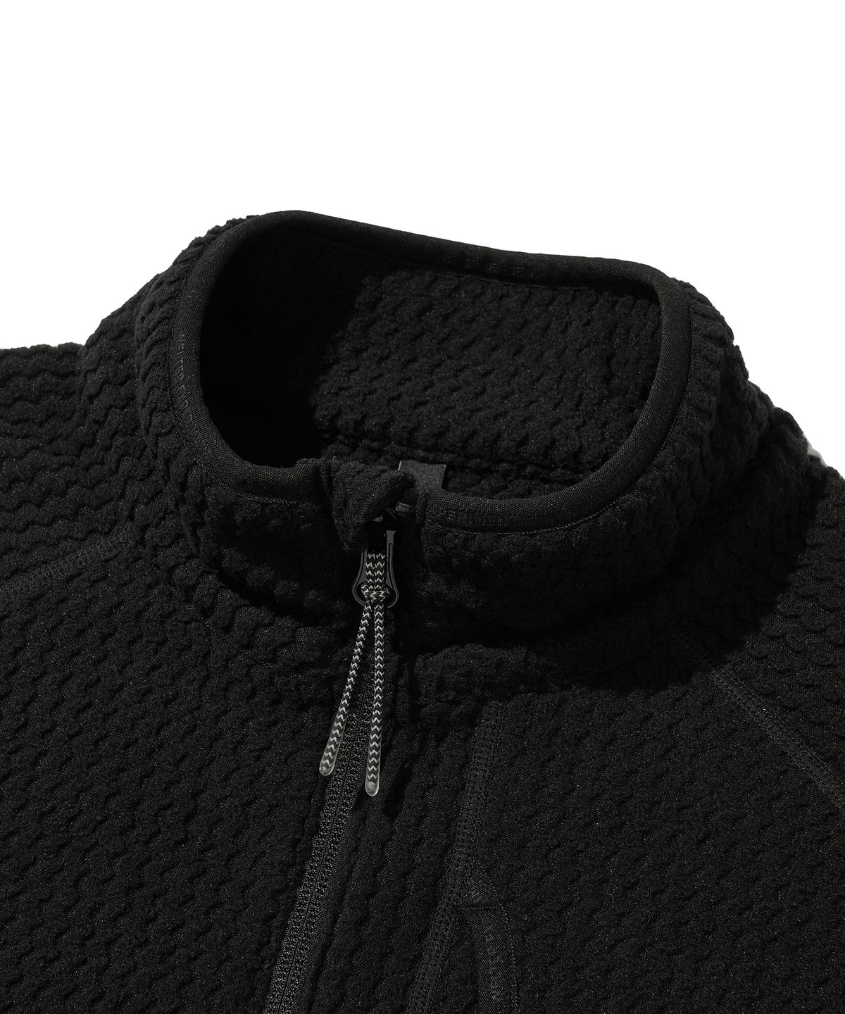 웰터 익스페리먼트(WELTER EXPERIMENT) CALORA FLEECE FULL ZIP_BLACK