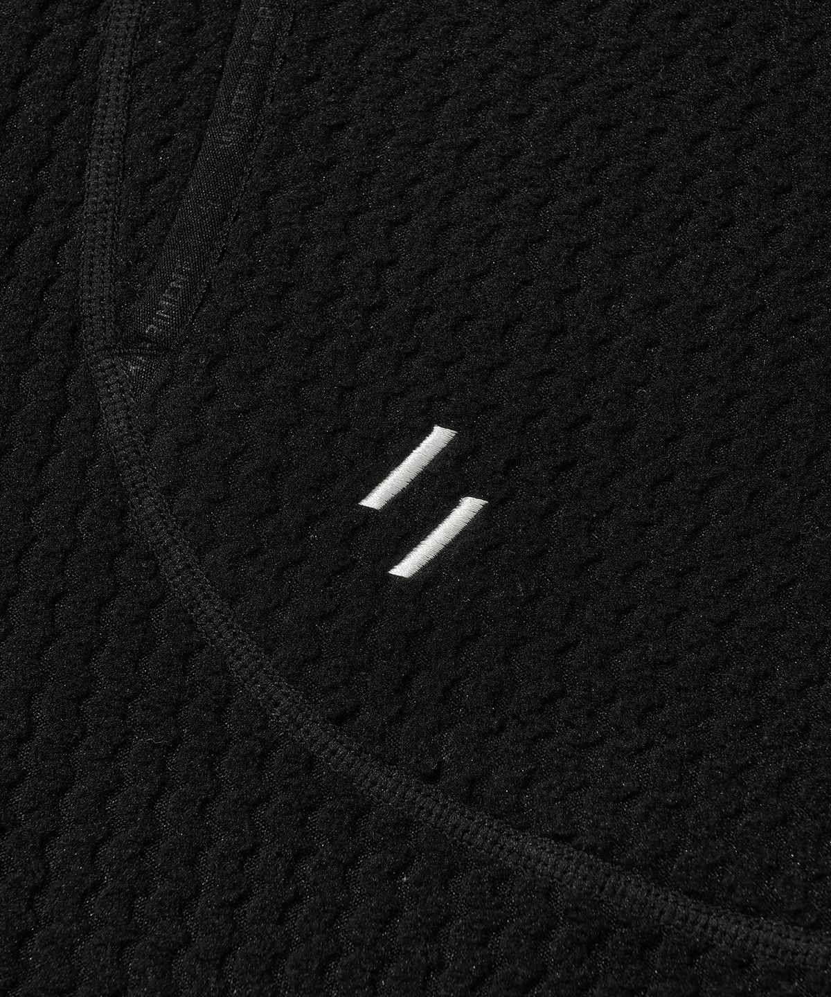웰터 익스페리먼트(WELTER EXPERIMENT) CALORA FLEECE FULL ZIP_BLACK