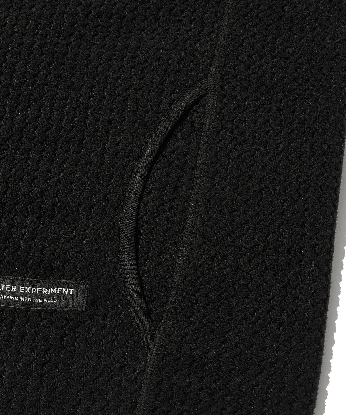 웰터 익스페리먼트(WELTER EXPERIMENT) CALORA FLEECE FULL ZIP_BLACK
