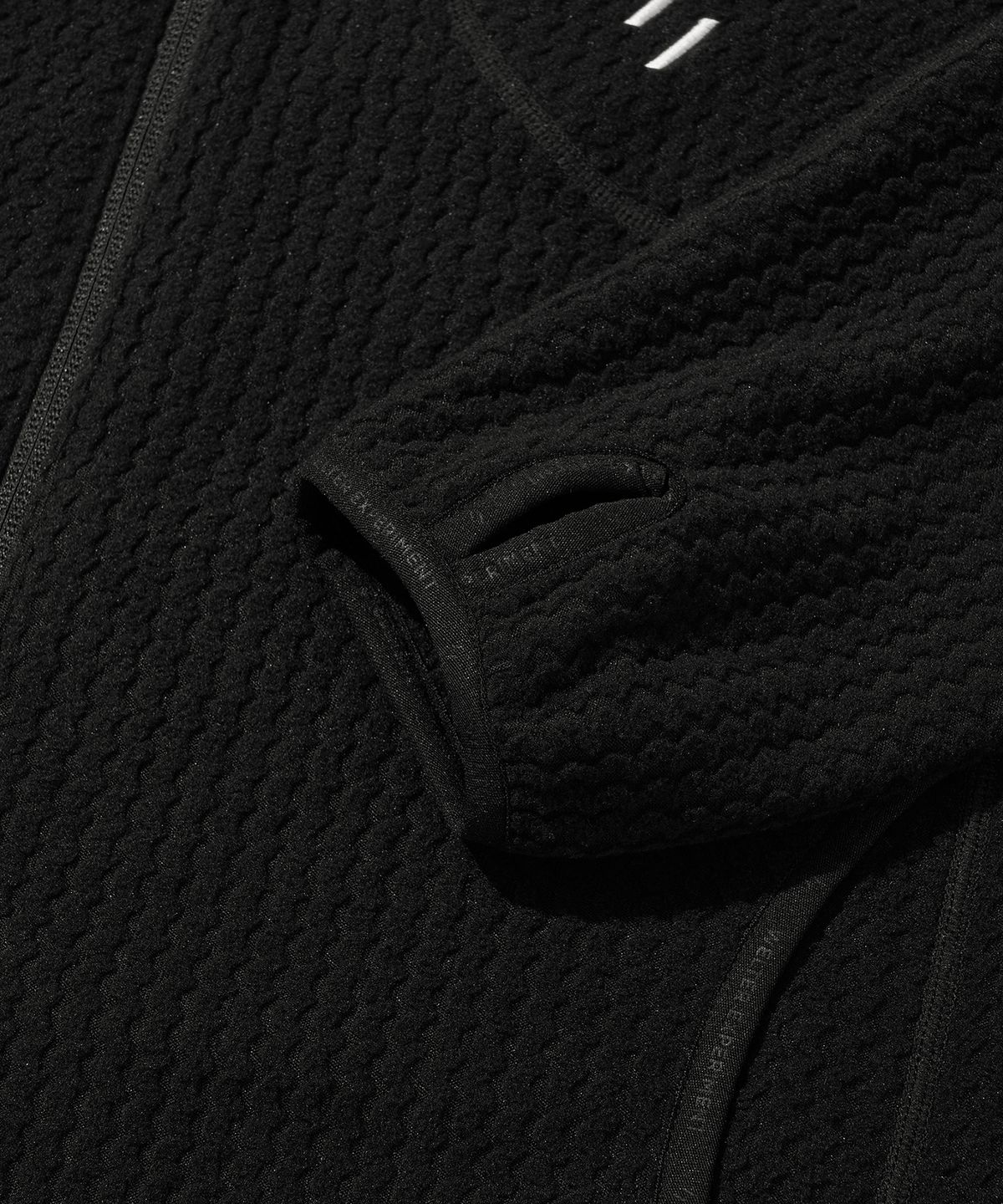웰터 익스페리먼트(WELTER EXPERIMENT) CALORA FLEECE FULL ZIP_BLACK