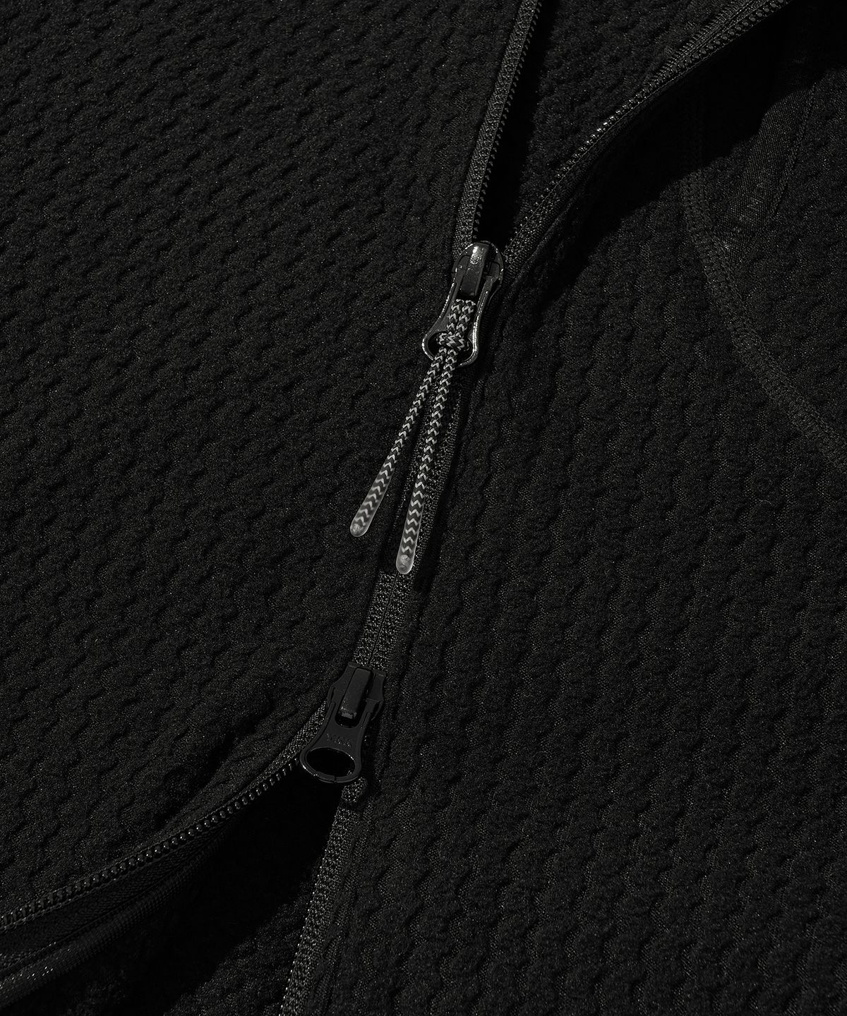 웰터 익스페리먼트(WELTER EXPERIMENT) CALORA FLEECE FULL ZIP_BLACK