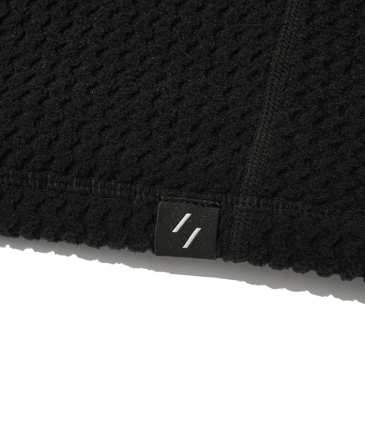 웰터 익스페리먼트(WELTER EXPERIMENT) CALORA FLEECE FULL ZIP_BLACK