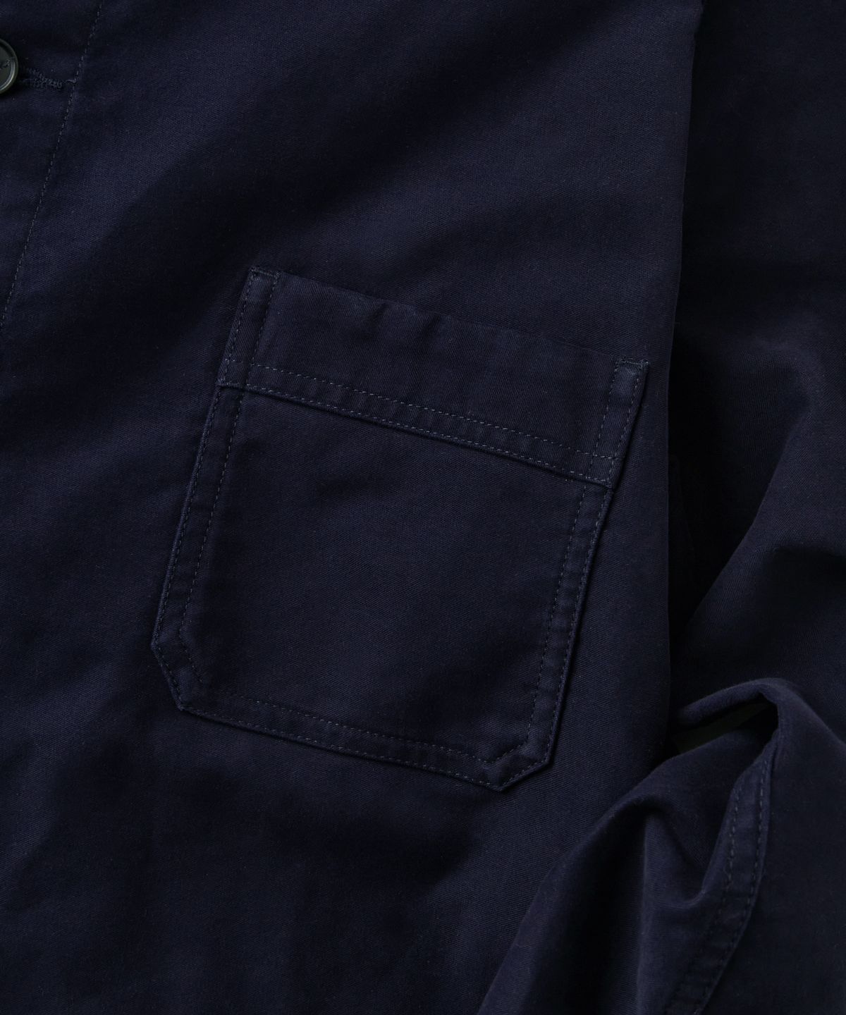 아웃스탠딩(OUTSTANDING) [MUT lab] MOLESKIN FRENCH WORK JACKET_D.NAVY