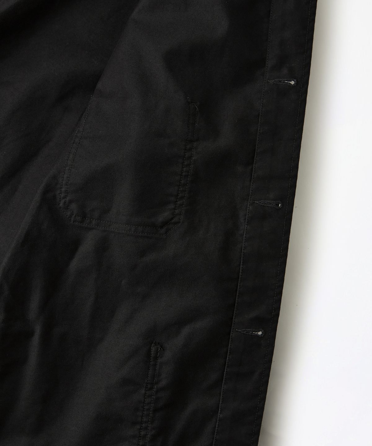 아웃스탠딩(OUTSTANDING) [MUT lab] MOLESKIN FRENCH WORK JACKET_BLACK