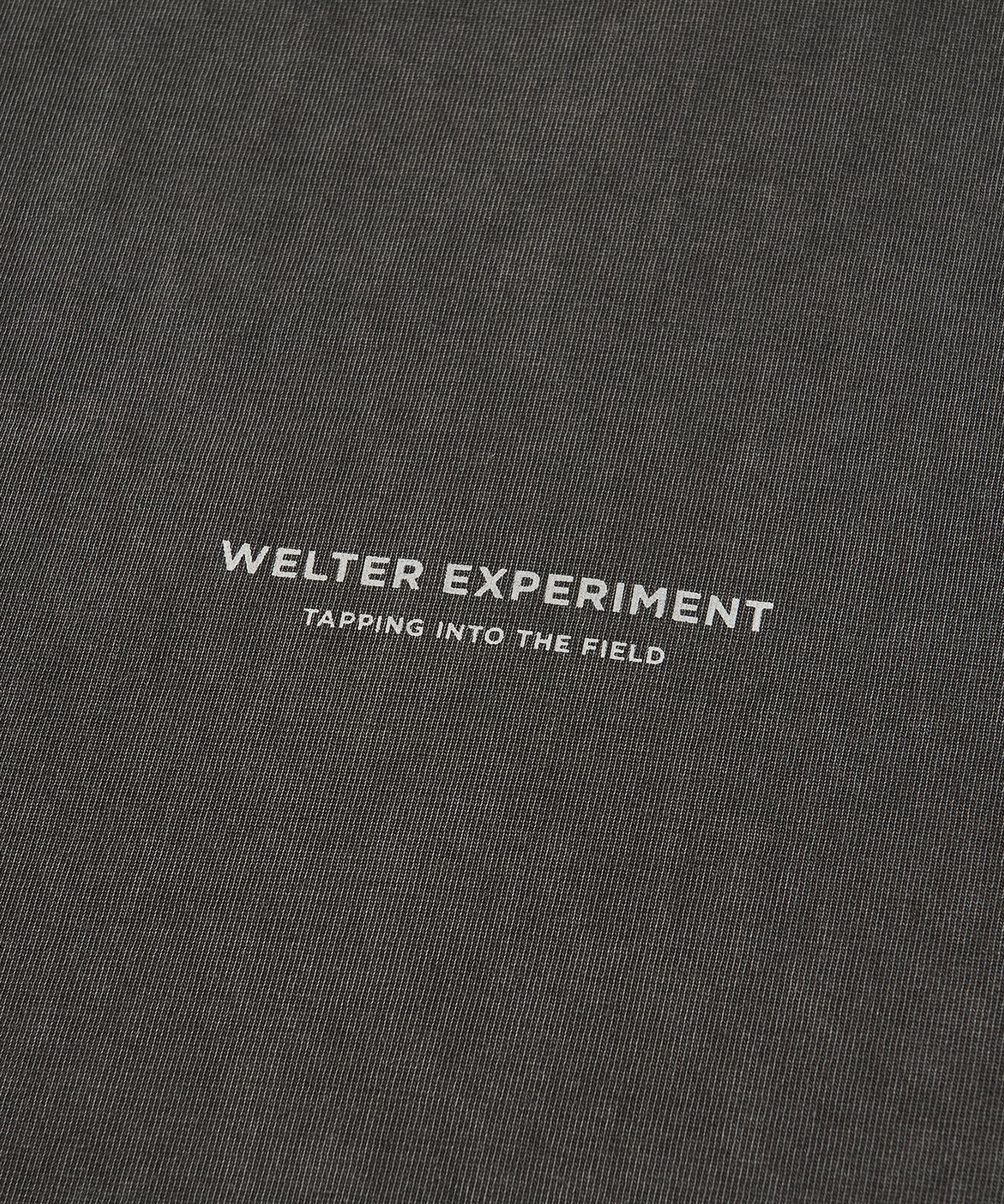 웰터 익스페리먼트(WELTER EXPERIMENT) OVERDYED TRAIL STITCH LONG SLEEVES T-SHIRT_CHARCOAL