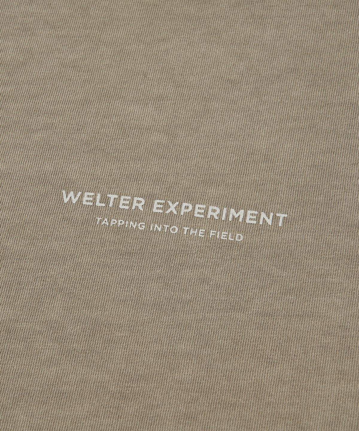 웰터 익스페리먼트(WELTER EXPERIMENT) OVERDYED TRAIL STITCH LONG SLEEVES T-SHIRT_BEIGE