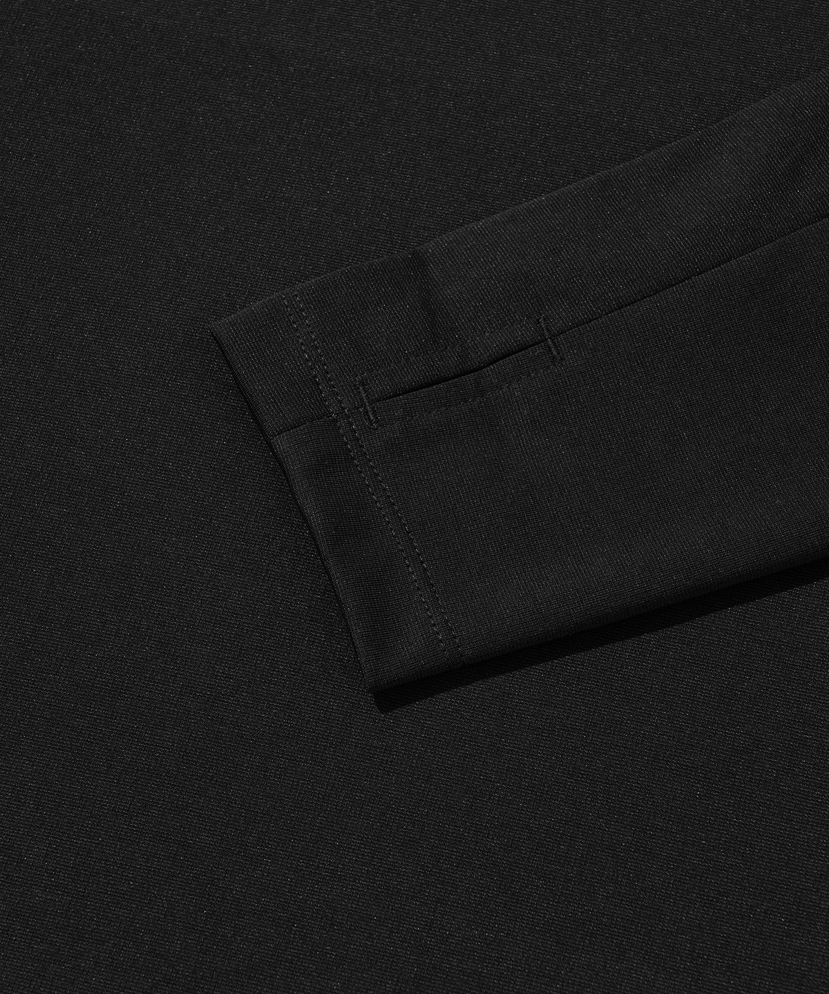 웰터 익스페리먼트(WELTER EXPERIMENT) FLEXICH LONG SLEEVES T-SHIRT_BLACK