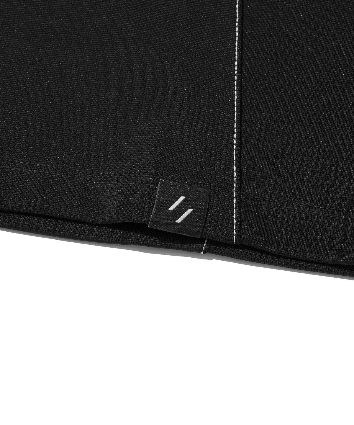 웰터 익스페리먼트(WELTER EXPERIMENT) FLEXICH LONG SLEEVES T-SHIRT_BLACK