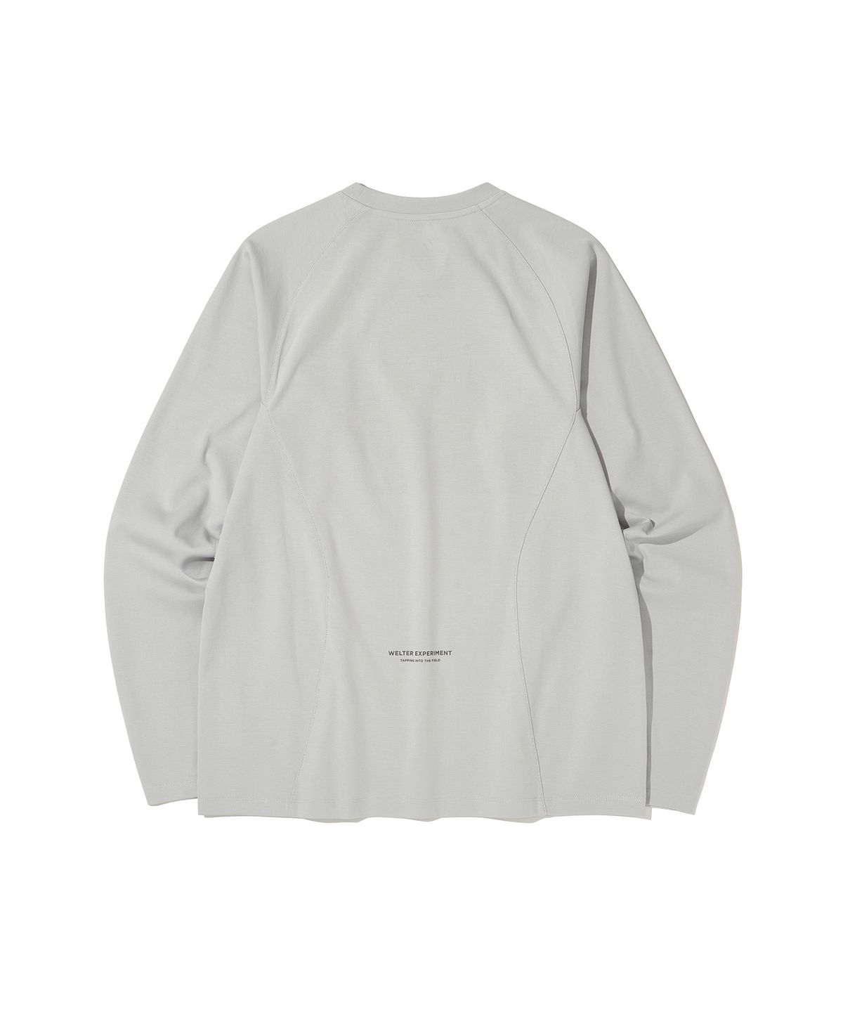 웰터 익스페리먼트(WELTER EXPERIMENT) FLEXICH LONG SLEEVES T-SHIRT_LIGHT GRAY