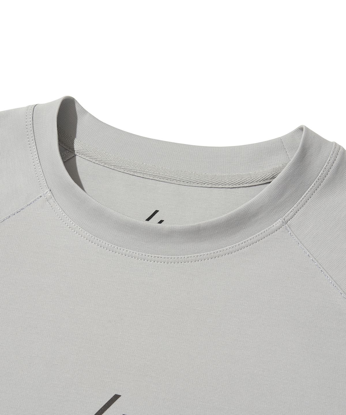 웰터 익스페리먼트(WELTER EXPERIMENT) FLEXICH LONG SLEEVES T-SHIRT_LIGHT GRAY