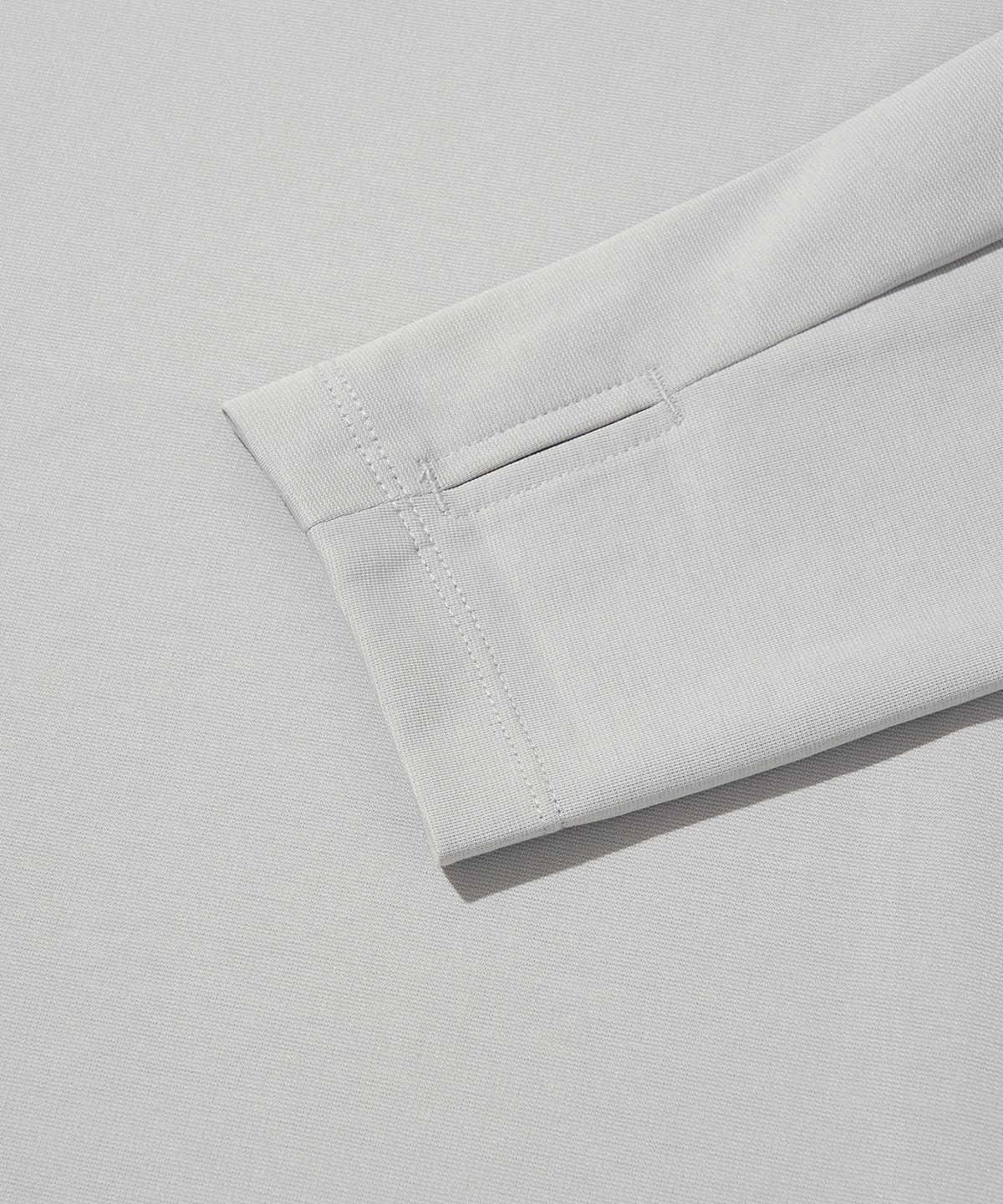 웰터 익스페리먼트(WELTER EXPERIMENT) FLEXICH LONG SLEEVES T-SHIRT_LIGHT GRAY