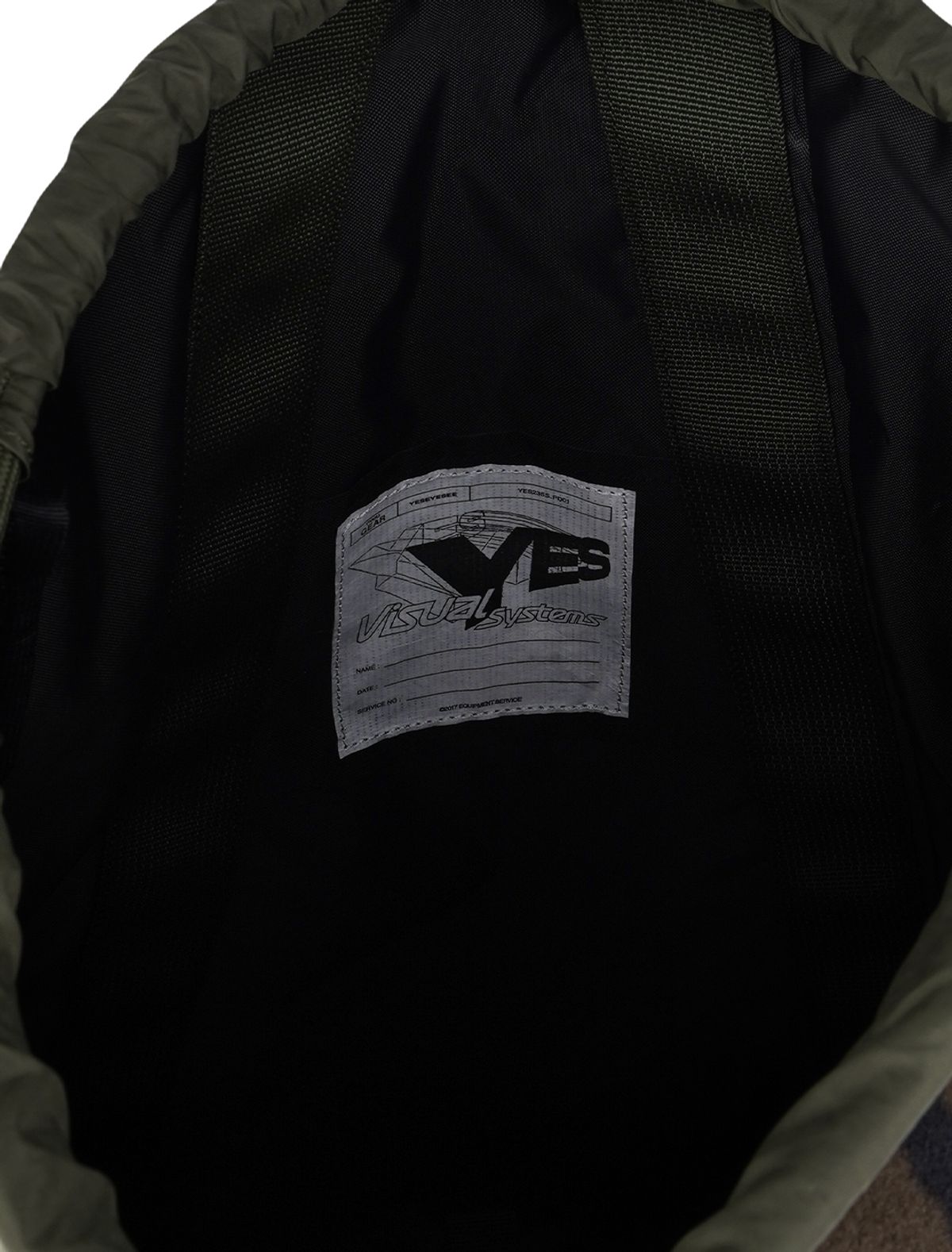 예스아이씨(YESEYESEE) Fleece Drawstring Sack Camo
