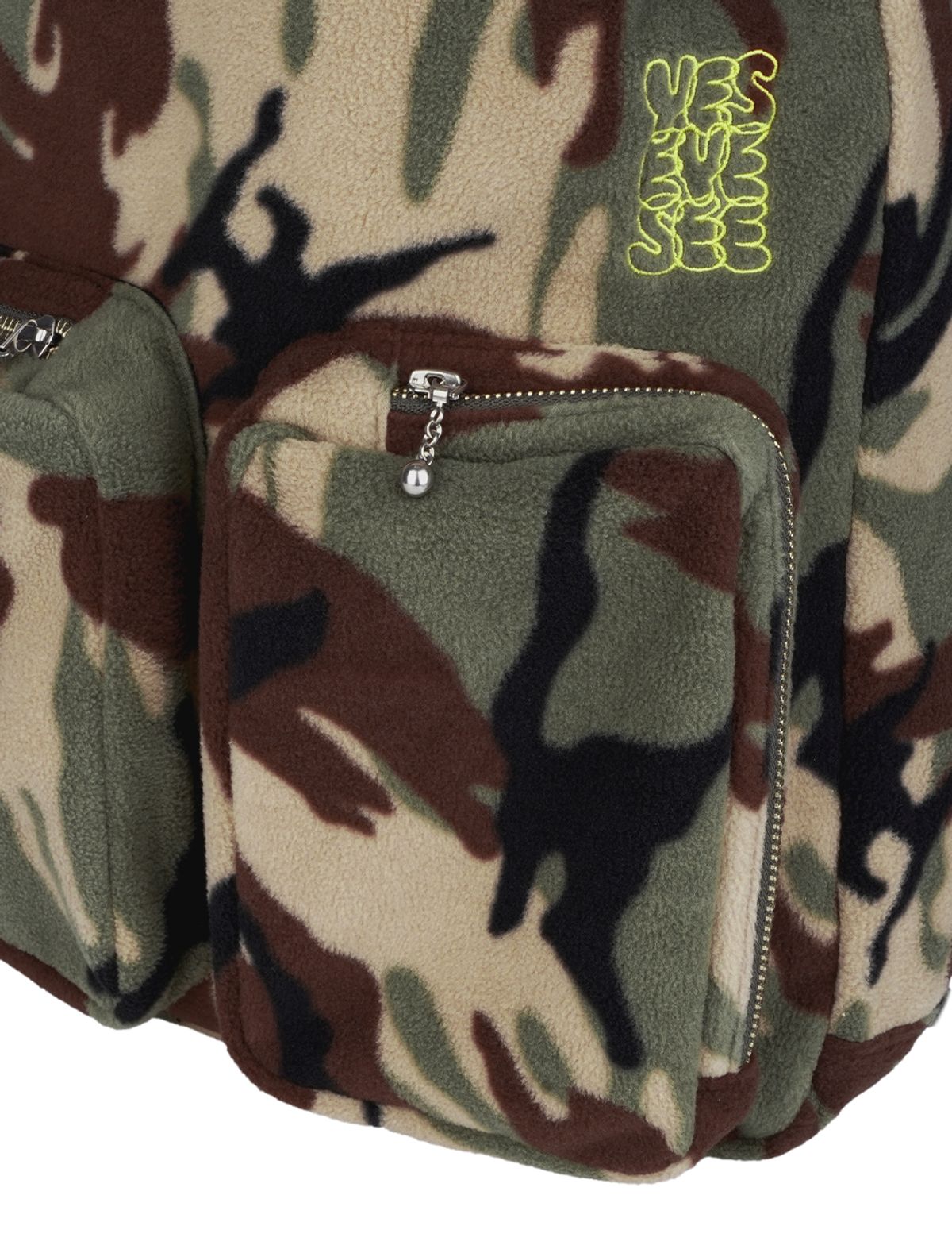 예스아이씨(YESEYESEE) Fleece Drawstring Sack Camo