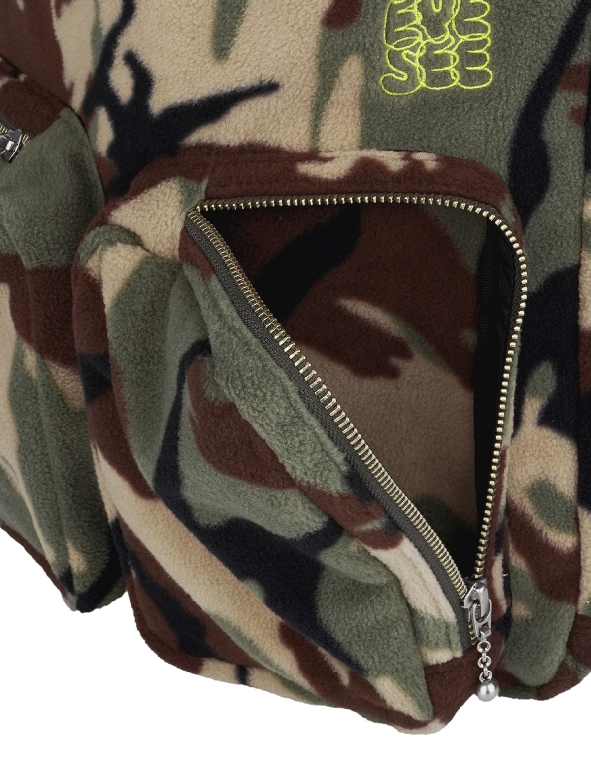 예스아이씨(YESEYESEE) Fleece Drawstring Sack Camo